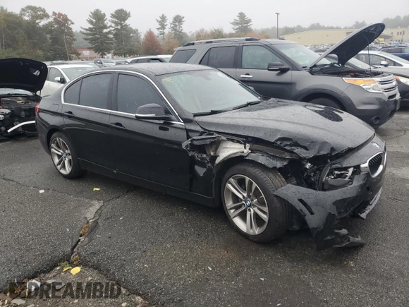 2018 BMW 3 Series 328d with VIN WBA8E5C54JA507646, listed as a Copart auction lot 75518574 with 50,951 mi miles and Salvage title. Bid and sale history available at DreamBid. Image 4.