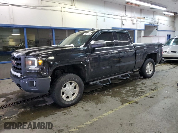 2014 GMC Sierra 1500 SLT with VIN 1GTV2VEC6EZ189661, listed as a Copart auction lot 44803975 with 212,737 mi miles and Salvage Title. Bid and sale history available at carsss.com. Image 1.