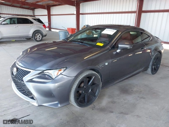 2015 Lexus RC 350 with VIN JTHHE5BC8F5003098, listed as a IAAI auction lot 41712949 with NaN miles. Bid and sale history available at carsss.com. Image 2.