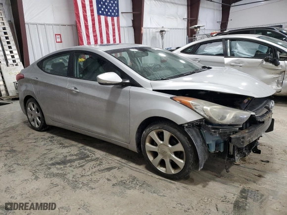 2012 Hyundai Elantra GLS with VIN KMHDH4AE7CU418513, listed as a Copart auction lot 45857715 with 146,298 mi miles and Salvage Title. Bid and sale history available at carsss.com. Image 4.