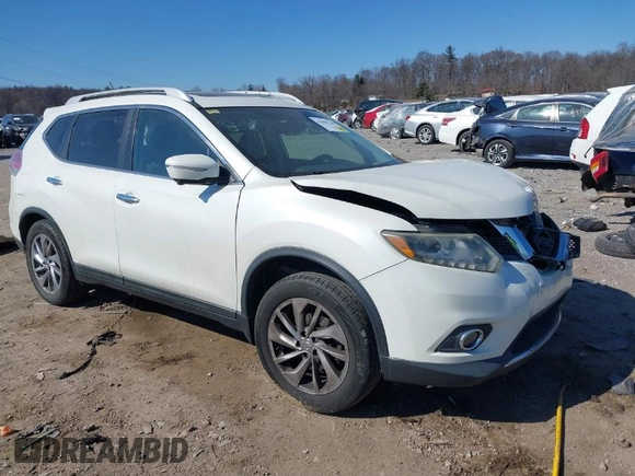 2015 Nissan Rogue SV with VIN 5N1AT2MV4FC905034, listed as a IAAI auction lot 41696720 with 170,132 mi miles. Bid and sale history available at carsss.com. Image 1.