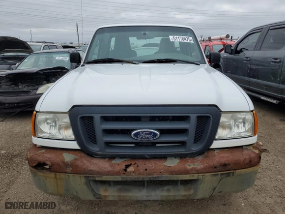 2004 Ford Ranger XL with VIN 1FTYR10D44PB20222, listed as a Copart auction lot 51178475 with 128,115 mi miles and Clean Title. Bid and sale history available at carsss.com. Image 5.