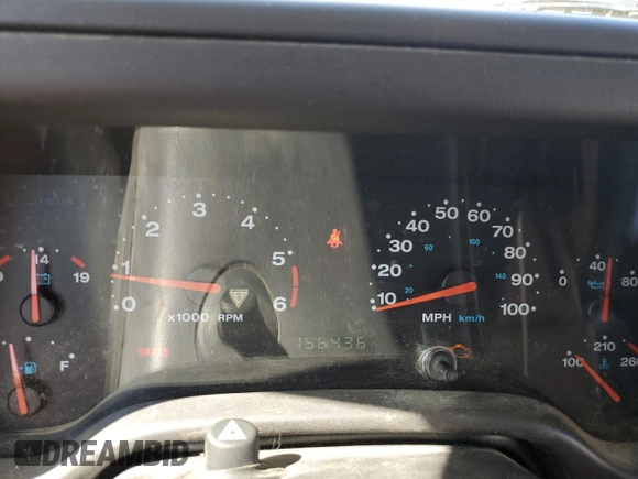 2001 Jeep Wrangler Sahara with VIN 1J4FA59S71P343366, listed as a Copart auction lot 57826405 with 156,436 mi miles and Salvage title. Bid and sale history available at DreamBid. Image 9.