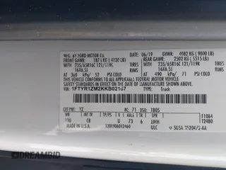 2019 Ford Transit с VIN 1FTYR1ZM2KKB02167, выставлен на аукционе IAAI как лот 41985772 с пробегом 88 517 миль миль и . История ставок и продаж доступна на DreamBid. Изображение 9.