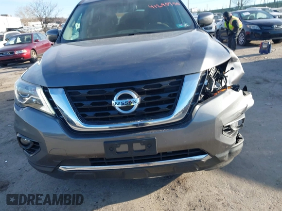 2017 Nissan Pathfinder SL with VIN 5N1DR2MM5HC909163, listed as a IAAI auction lot 41295750 with 72,617 mi miles. Bid and sale history available at carsss.com. Image 12.