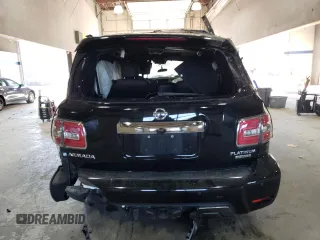 2019 Nissan Armada Platinum with VIN JN8AY2NE8K9757051, listed as a Copart auction lot 77629434 with Not Provided miles and Salvage Title. Bid and sale history available at carsss.com. Image 6.