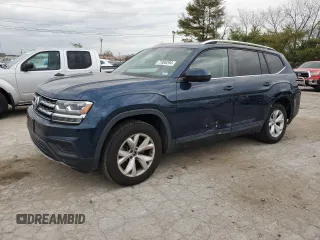 2018 Volkswagen Atlas S z VIN 1V2AR2CA9JC588635, wystawiony jako Copart lot #77385294 z przebiegiem 120 300 mil mil oraz Szkoda całkowita • Salvage title. Historia ofert i sprzedaży dostępna na DreamBid. Obrazek 1.
