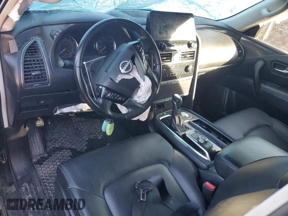 2021 Nissan Armada SV with VIN JN8AY2AC6M9147611, listed as a Copart auction lot 84439934 with Not Provided miles and Salvage Title. Bid and sale history available at carsss.com. Image 8.