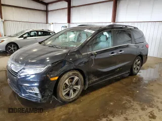 2020 Honda Odyssey Touring with VIN 5FNRL6H87LB006802, listed as a Copart auction lot 75322104 with 49,309 mi miles and Salvage Title. Bid and sale history available at DreamBid. Image 1.