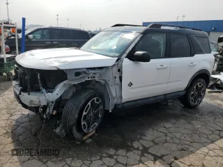 2021 Ford Bronco Sport Outer Banks с VIN 3FMCR9C66MRA57151, выставлен на аукционе Copart как лот 58323325 с пробегом 63 357 миль миль и Списание • Salvage title. История ставок и продаж доступна на DreamBid. Изображение 1.
