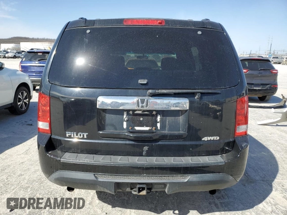 2013 Honda Pilot LX with VIN 5FNYF4H28DB033124, listed as a Copart auction lot 48775575 with 190,663 mi miles and Clean Title. Bid and sale history available at DreamBid. Image 6.