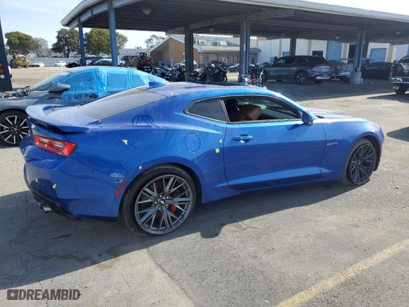 2017 Chevrolet Camaro 2SS with VIN 1G1FH1R71H0110732, listed as a Copart auction lot 46370675 with 0 mi miles and Salvage Title. Bid and sale history available at carsss.com. Image 3.