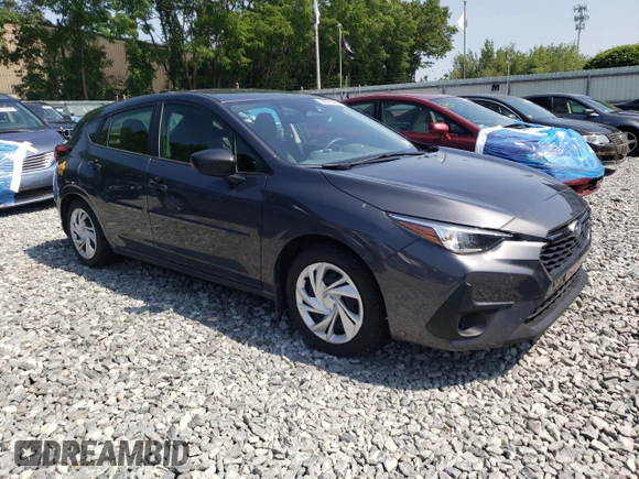 2024 Subaru Impreza z VIN JF1GUABCXR8325596, wystawiony jako Copart lot #60879365 z przebiegiem 12 614 mil mil oraz Szkoda całkowita • Salvage title. Historia ofert i sprzedaży dostępna na DreamBid. Obrazek 4.