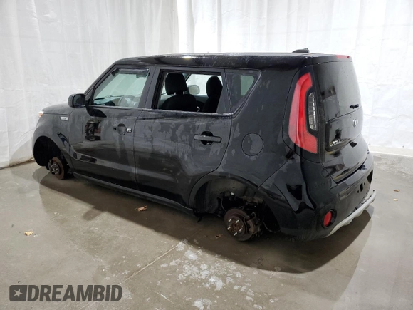 2017 Kia Soul + with VIN KNDJP3A55H7410808, listed as a Copart auction lot 87384054 with 93,790 mi miles and Non Repairable. Bid and sale history available at DreamBid. Image 2.