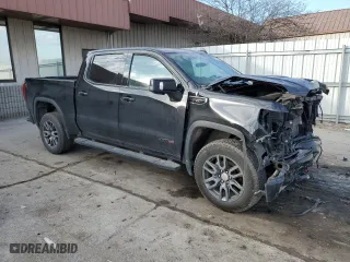 2020 GMC Sierra 1500 AT4 with VIN 1GTP9EEL7LZ270850, listed as a Copart auction lot 44613205 with 57,245 mi miles and Salvage Title. Bid and sale history available at carsss.com. Image 4.