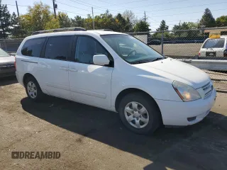 2008 Kia Sedona LX with VIN KNDMB233886198896, listed as a Copart auction lot 74627344 with 187,420 mi miles and Clean Title. Bid and sale history available at carsss.com. Image 4.