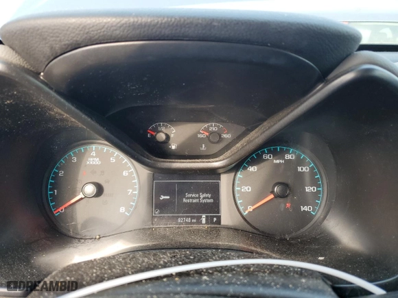 2021 Chevrolet Colorado 2WD Work Truck with VIN 1GCGSBEA1M1105443, listed as a Copart auction lot 86426854 with 92,748 mi miles and Salvage Title. Bid and sale history available at carsss.com. Image 9.