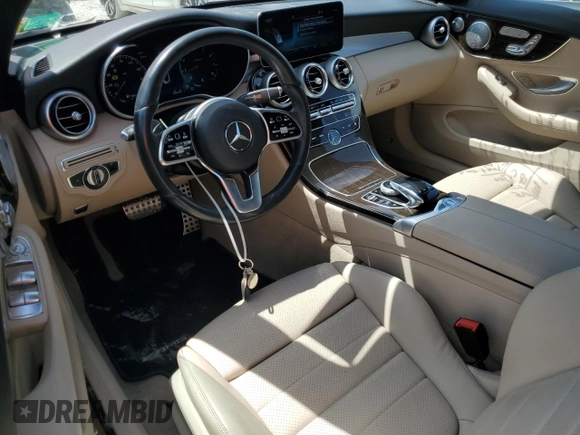 2021 Mercedes-Benz C 300 with VIN W1KWK8EB0MG104360, listed as a Copart auction lot 51353924 with 11,794 mi miles and Salvage Title. Bid and sale history available at DreamBid. Image 8.
