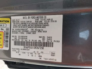 2013 Ford Fusion SE Hybrid с VIN 3FA6P0LU1DR267258, выставлен на аукционе IAAI как лот 42675187 с пробегом 184 121 миль миль и . История ставок и продаж доступна на DreamBid. Изображение 9.