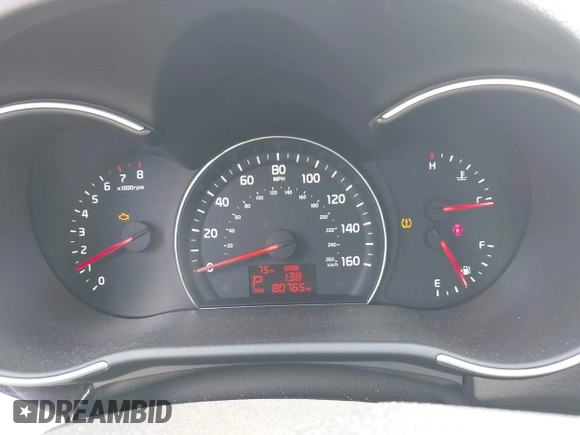 2015 Kia Sorento LX with VIN 5XYKT4A66FG604410, listed as a IAAI auction lot 42012639 with 80,765 mi miles. Bid and sale history available at carsss.com. Image 7.