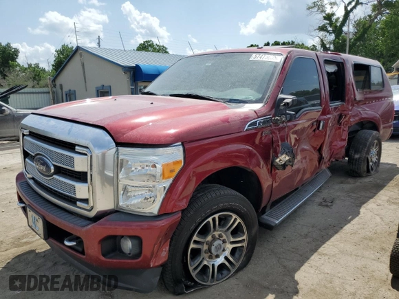 2014 Ford F-250 XL with VIN 1FT7W2BT8EEB51260, listed as a Copart auction lot 57473635 with 307,390 mi miles and Salvage title. Bid and sale history available at DreamBid. Image 1.
