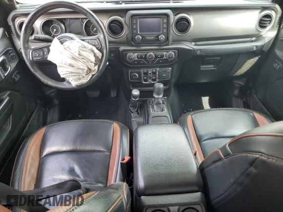 2020 Jeep Gladiator Sport S with VIN 1C6JJTAG6LL175653, listed as a Copart auction lot 54914395 with 62,065 mi miles and Salvage title. Bid and sale history available at DreamBid. Image 8.