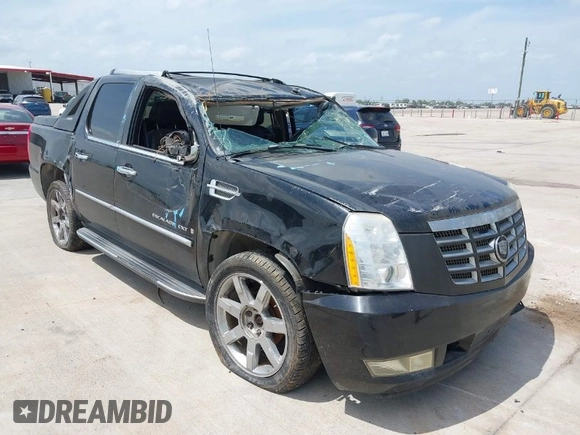 2007 Cadillac Escalade EXT with VIN 3GYFK62867G113770, listed as a IAAI auction lot 42064012 with 1 mi miles. Bid and sale history available at carsss.com. Image 1.