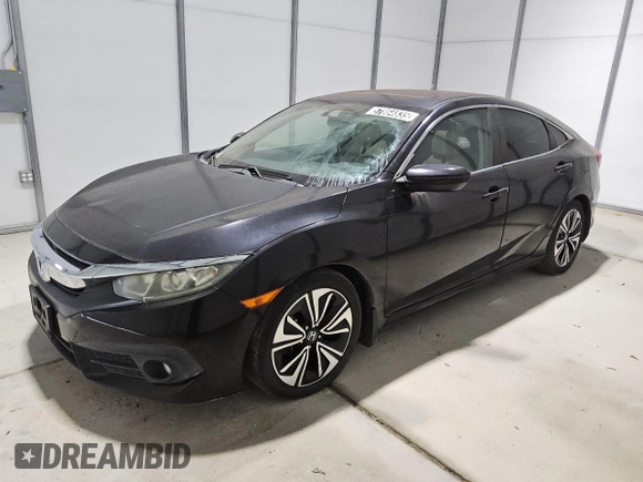 2016 Honda Civic EX-T z VIN 2HGFC1F32GH641697, wystawiony jako Copart lot #57864835 z przebiegiem 58 548 mil mil oraz Czysty tytuł • Clean title. Historia ofert i sprzedaży dostępna na DreamBid. Obrazek 1.
