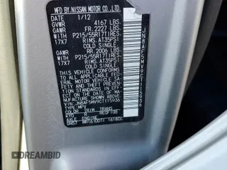 2012 Nissan Juke SL with VIN JN8AF5MV9CT115936, listed as a Copart auction lot 49877285 with Not Provided miles and Salvage Title. Bid and sale history available at DreamBid. Image 14.