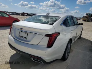 2023 Cadillac CT5 Premium Luxury with VIN 1G6DN5RK0P0103730, listed as a Copart auction lot 76342844 with Not provided miles and Salvage title. Bid and sale history available at DreamBid. Image 3.