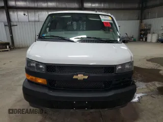 2023 Chevrolet Express Cargo with VIN 1GCWGAFP1P1109667, listed as a Copart auction lot 57017295 with Not provided miles and Salvage title. Bid and sale history available at DreamBid. Image 5.