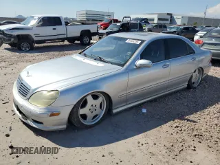 2002 Mercedes-Benz S 5.0L with VIN WDBNG75J12A276579, listed as a Copart auction lot 69104334 with Not Provided miles and Clean Title. Bid and sale history available at carsss.com. Image 1.