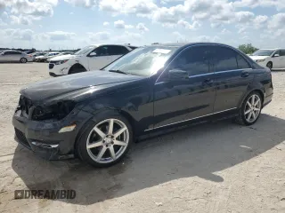 2014 Mercedes-Benz C-Class C 250 Sport with VIN WDDGF4HBXEA962789, listed as a Copart auction lot 52615585 with 12,177 mi miles and Salvage Title. Bid and sale history available at carsss.com. Image 1.