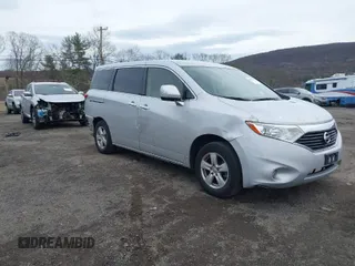 2014 Nissan Quest S with VIN JN8AE2KP1E9108520, listed as a IAAI auction lot 41935137 with 183,034 mi miles. Bid and sale history available at carsss.com. Image 1.