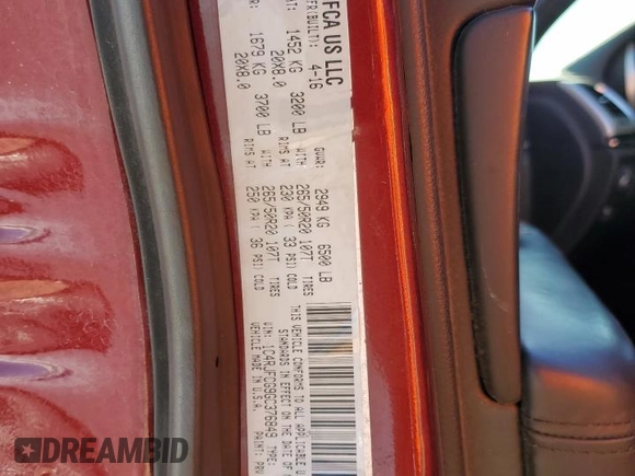 2016 Jeep Grand Cherokee High Altitude with VIN 1C4RJFCG9GC376849, listed as a Copart auction lot 74107034 with 148,477 mi miles and Salvage Title. Bid and sale history available at carsss.com. Image 13.