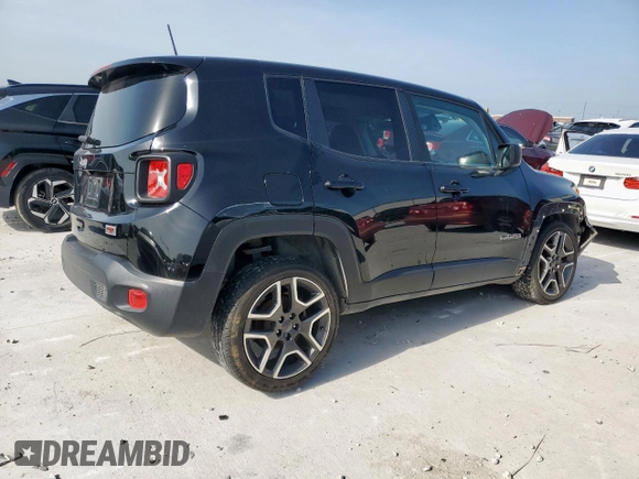 2020 Jeep Renegade Sport with VIN ZACNJAAB2LPL71956, listed as a Copart auction lot 65133485 with 102,103 mi miles and Salvage title. Bid and sale history available at DreamBid. Image 3.