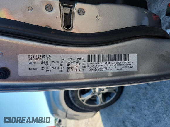 2018 Dodge Journey GT с VIN 3C4PDCEG8JT277302, выставлен на аукционе Copart как лот 58153235 с пробегом 114 050 миль миль и Списание • Salvage title. История ставок и продаж доступна на DreamBid. Изображение 13.