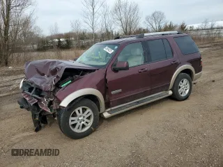 2006 Ford Explorer Eddie Bauer with VIN 1FMEU74E76UB26412, listed as a Copart auction lot 49594225 with 134,340 mi miles and Salvage Title. Bid and sale history available at carsss.com. Image 1.