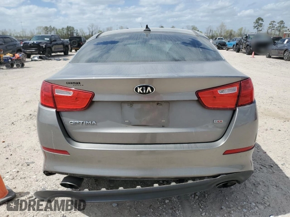 2015 Kia Optima LX with VIN 5XXGM4A77FG497139, listed as a Copart auction lot 49471235 with 163,492 mi miles and Salvage Title. Bid and sale history available at DreamBid. Image 6.