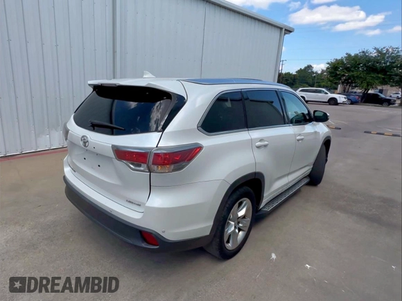 2014 Toyota Highlander Limited with VIN 5TDYKRFH8ES007510, listed as a Copart auction lot 63150215 with 229,244 mi miles and Clean title. Bid and sale history available at DreamBid. Image 4.
