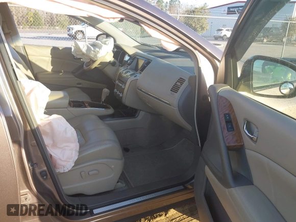 2012 Nissan Murano S with VIN JN8AZ1MU0CW117208, listed as a IAAI auction lot 41488470 with Not Provided miles and . Bid and sale history available at DreamBid. Image 5.