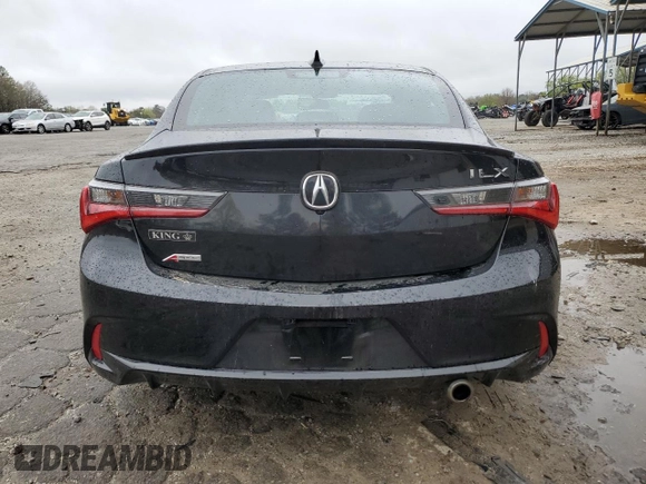 2019 Acura ILX w/Premium/A-Spec Pkg with VIN 19UDE2F88KA002086, listed as a Copart auction lot 49736515 with 35,396 mi miles and Salvage Title. Bid and sale history available at carsss.com. Image 6.