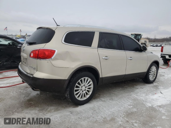 2011 Buick Enclave CXL-1 with VIN 5GAKRBED7BJ117160, listed as a Copart auction lot 44234095 with 145,093 mi miles and Salvage Title. Bid and sale history available at carsss.com. Image 3.