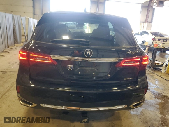 2018 Acura MDX with VIN 5J8YD4H34JL010626, listed as a Copart auction lot 61831845 with 98,865 mi miles and Salvage title. Bid and sale history available at DreamBid. Image 6.