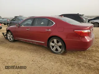 2011 Lexus LS 460 L with VIN JTHGL5EF5B5042720, listed as a Copart auction lot 46445965 with 154,801 mi miles and Salvage Title. Bid and sale history available at DreamBid. Image 2.