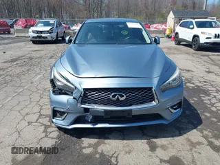2019 Infiniti Q50 Luxe with VIN JN1EV7AR6KM550475, listed as a IAAI auction lot 42059071 with 79,534 mi miles and . Bid and sale history available at DreamBid. Image 12.