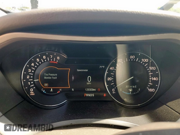 2017 Lincoln MKZ Select with VIN 3LN6L5C9XHR617857, listed as a Copart auction lot 56862215 with 129,309 mi miles and Salvage title. Bid and sale history available at DreamBid. Image 9.