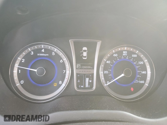 2013 Hyundai Azera с VIN KMHFH4JG4DA330015, выставлен на аукционе Copart как лот 62757555 с пробегом 128 339 миль миль и Чистый • Clean title. История ставок и продаж доступна на DreamBid. Изображение 9.