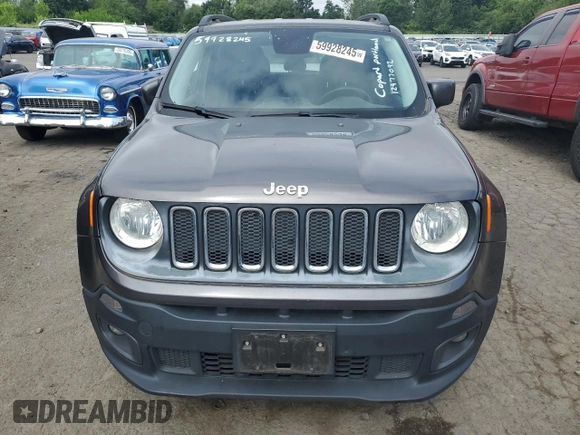 2016 Jeep Renegade Latitude z VIN ZACCJABW4GPD08004, wystawiony jako Copart lot #59928245 z przebiegiem 70 057 mil mil oraz Czysty tytuł • Clean title. Historia ofert i sprzedaży dostępna na DreamBid. Obrazek 5.