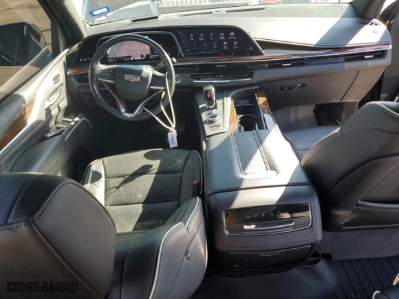 2021 Cadillac Escalade RWD Premium Luxury with VIN 1GYS3BKL4MR430046, listed as a Copart auction lot 83361374 with 57,230 mi miles and Salvage Title. Bid and sale history available at carsss.com. Image 8.